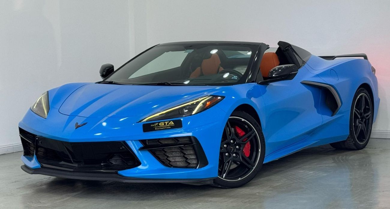 شيفروليه كورفت 3LT 6.2L (490 HP) Convertible 2021 Chevrolet Corvette Stingray Z51 3LT, Warranty, 2027 Chevrolet Ser