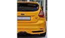 فورد فوكاس ORIGINAL PAINT ( صبغ وكاله ) Ford Focus ST 2014 Model! GCC Specs