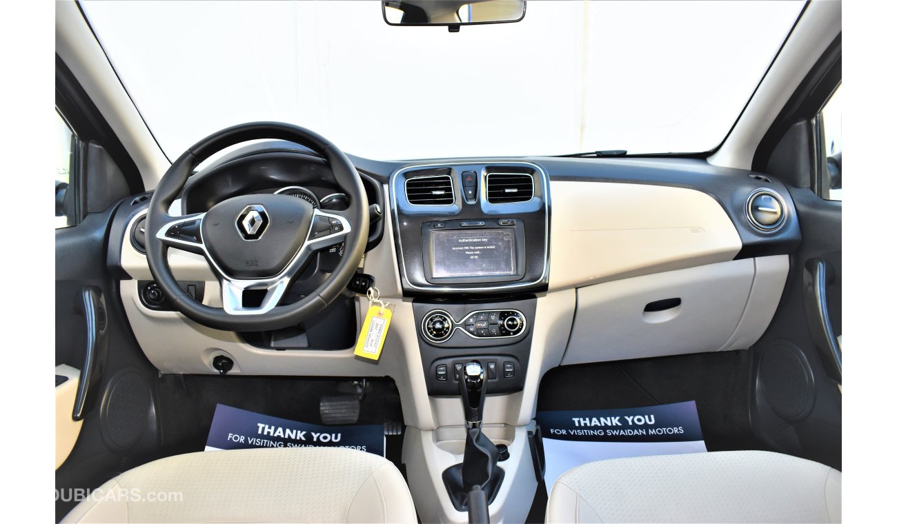 Renault Symbol 1.6L LE 2017 GCC SPECS DEALER WARRANTY