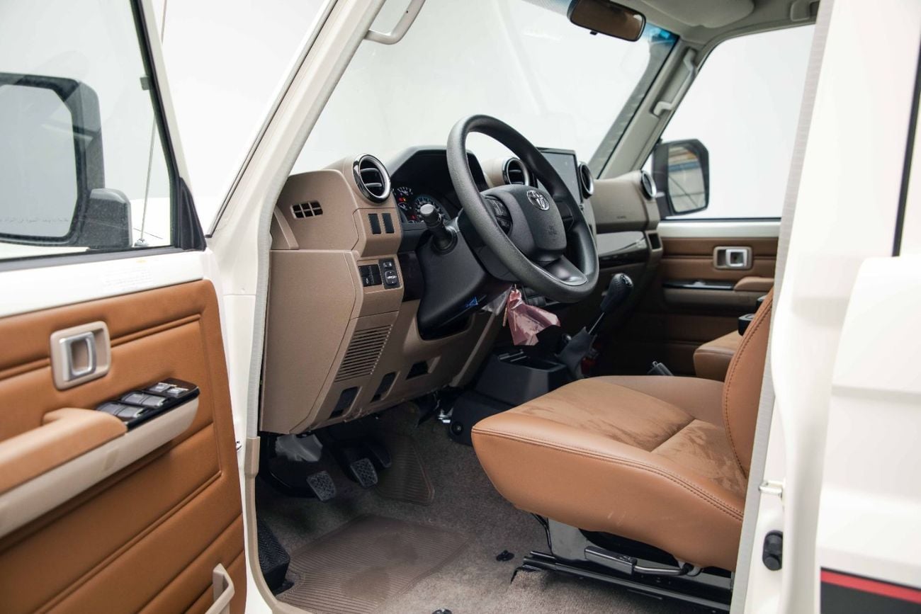 Toyota Land Cruiser LC76 Hardtop 2.8L - White Inside Saddle Tan | Export Only