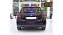 Peugeot 208 EXCELLENT DEAL for our Peugeot 208 1.6L ( 2019 Model ) in Blue Color GCC Specs