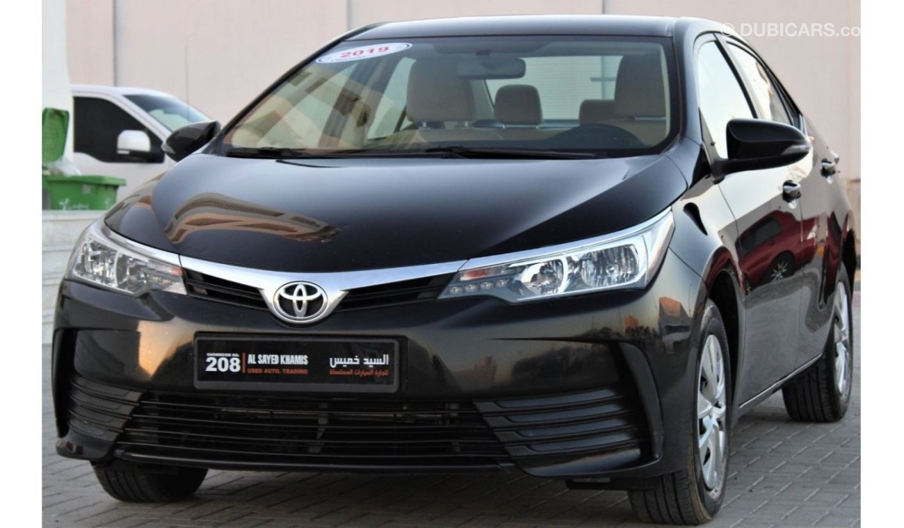 Toyota Corolla SE SE SE Toyota Corolla 2019 GCC, in excellent condition, without accidents, very clean from inside 