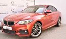 BMW 220i i 2.0L M 2018 GCC DEALER WARRANTY 1 YEAR/20000KM SERVICE CONTRACT