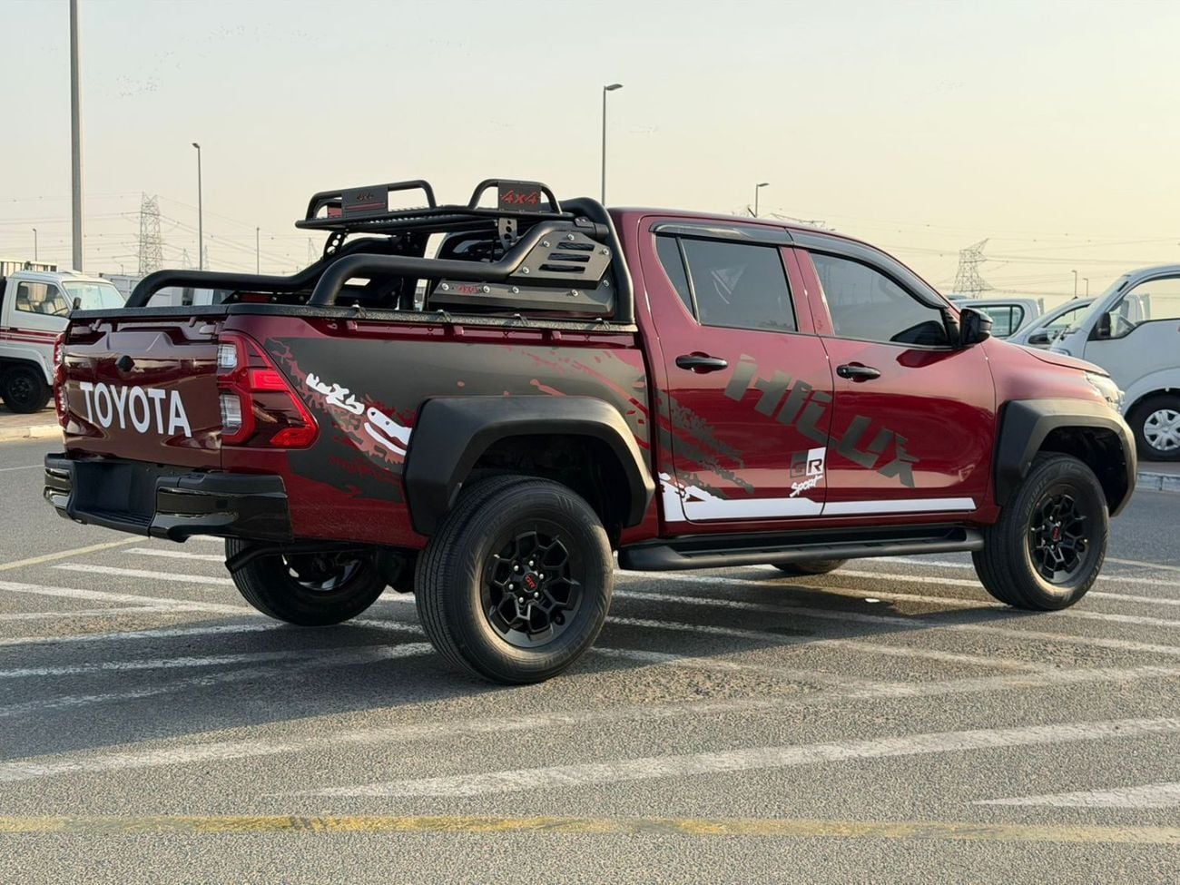 Toyota Hilux GR SPORT 2022 Toyota Hilux Modified - 2.7L V4 AWD -GCC- Full Off Road Rollbar - Rear CAM & Multi Me