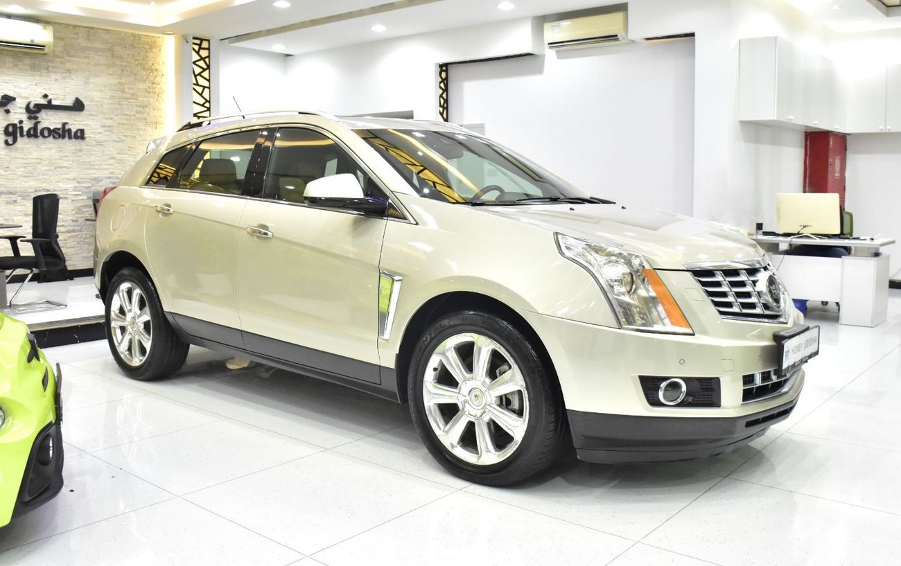 Cadillac SRX EXCELLENT DEAL for our Cadillac SRX4 3.6 ( 2016 Model ) in Golden Color GCC Specs