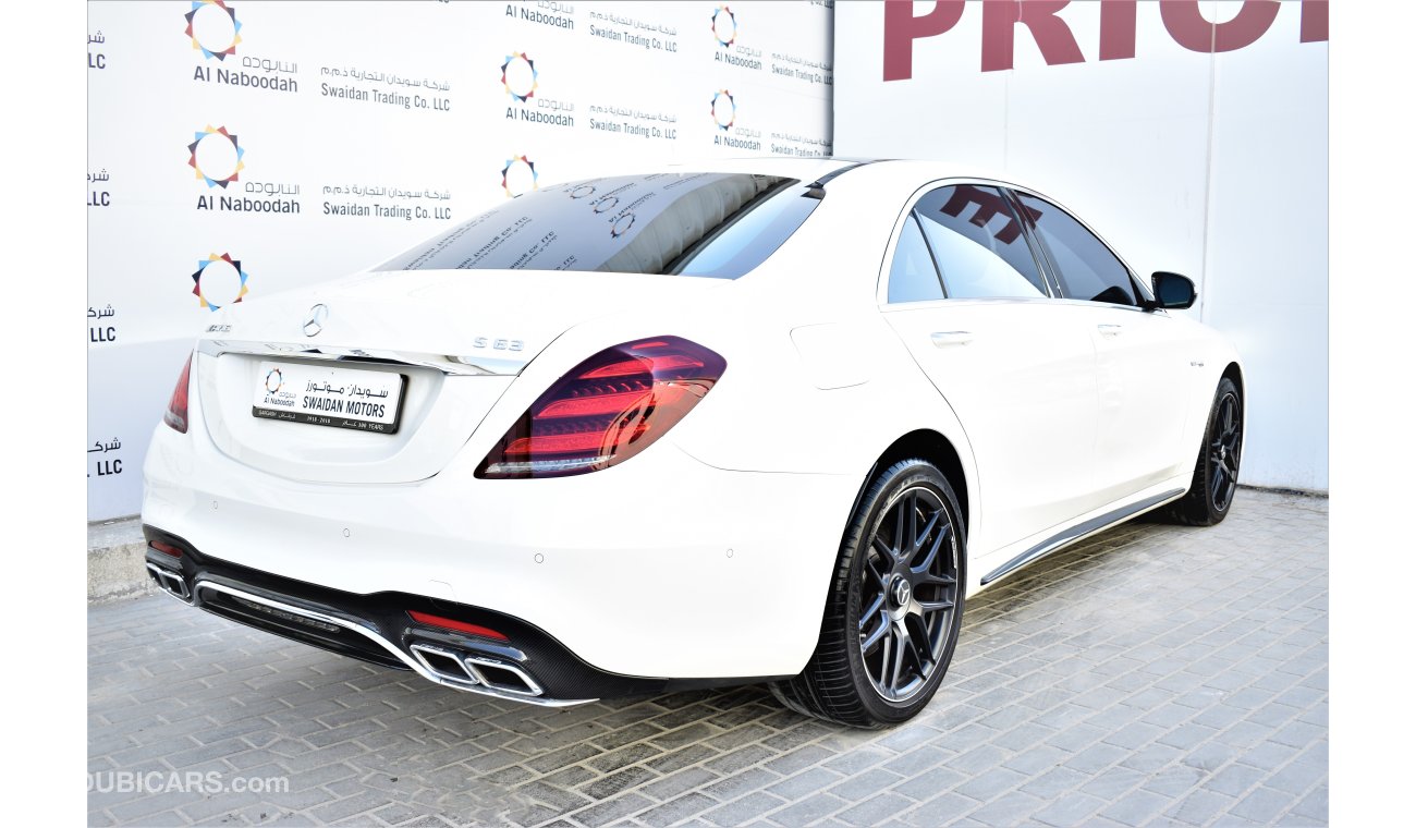 Mercedes-Benz S 63 AMG 4.0L V8 BI TURBO 4 MATIC+ 2018 GCC AGENCY WARRANTY