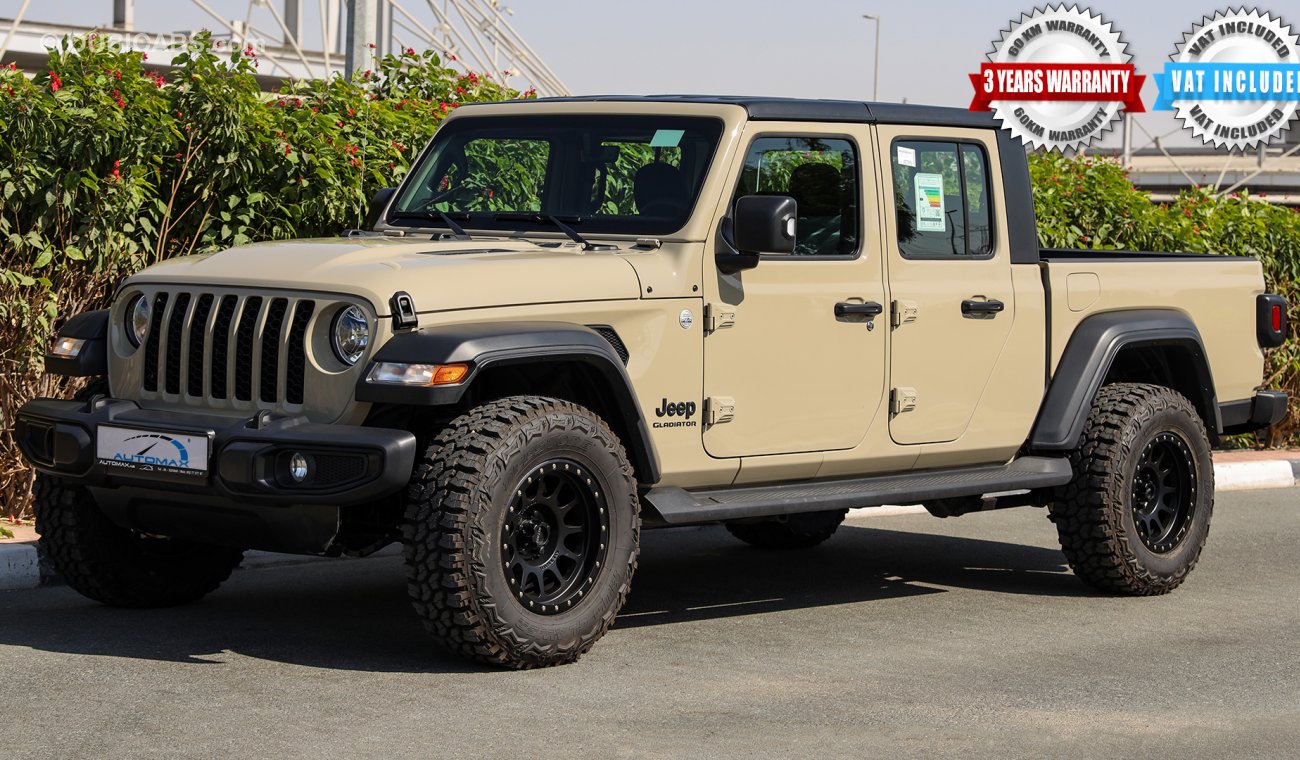 جيب جلادياتور 2020  Sport 4X4, 3.6L V6 GCC, 0km , W/ 3 Yrs or 100K km Warranty @ Trading Enterprises