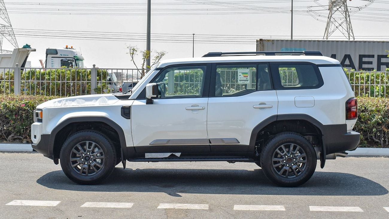 تويوتا برادو ECT0079 - Toyota Prado 2.4L Petrol - White/Black (Leather Seat, Sunroof)