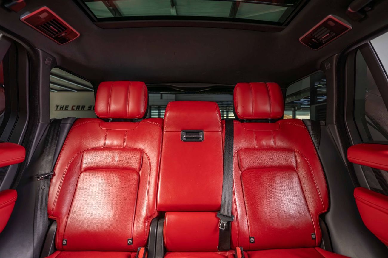Land Rover Range Rover Supercharged 5.0L GCC-High Specifications-Premium Red Leather Interior