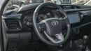 تويوتا هيلوكس DLX ECTJRY003 - 2026 Toyota Hilux Single Cab - 2.4L Diesel Manual 4wd - White with Red Interior