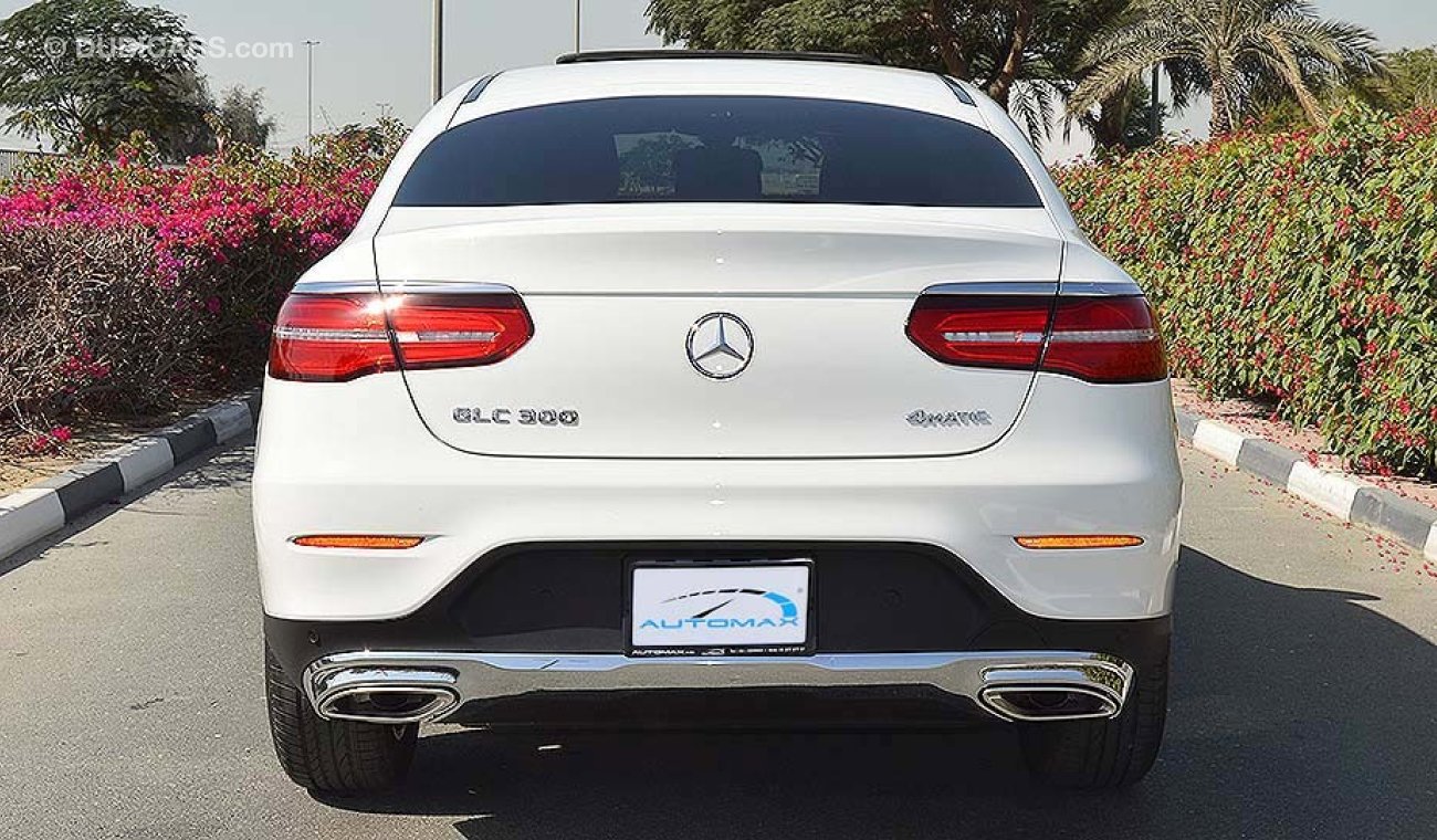 Mercedes-Benz GLC 300 Coupe, 4MATIC 2019, 2.0L I4-Turbo GCC, 0km w/ 2 Years Unlimited Mileage Dealer Warranty