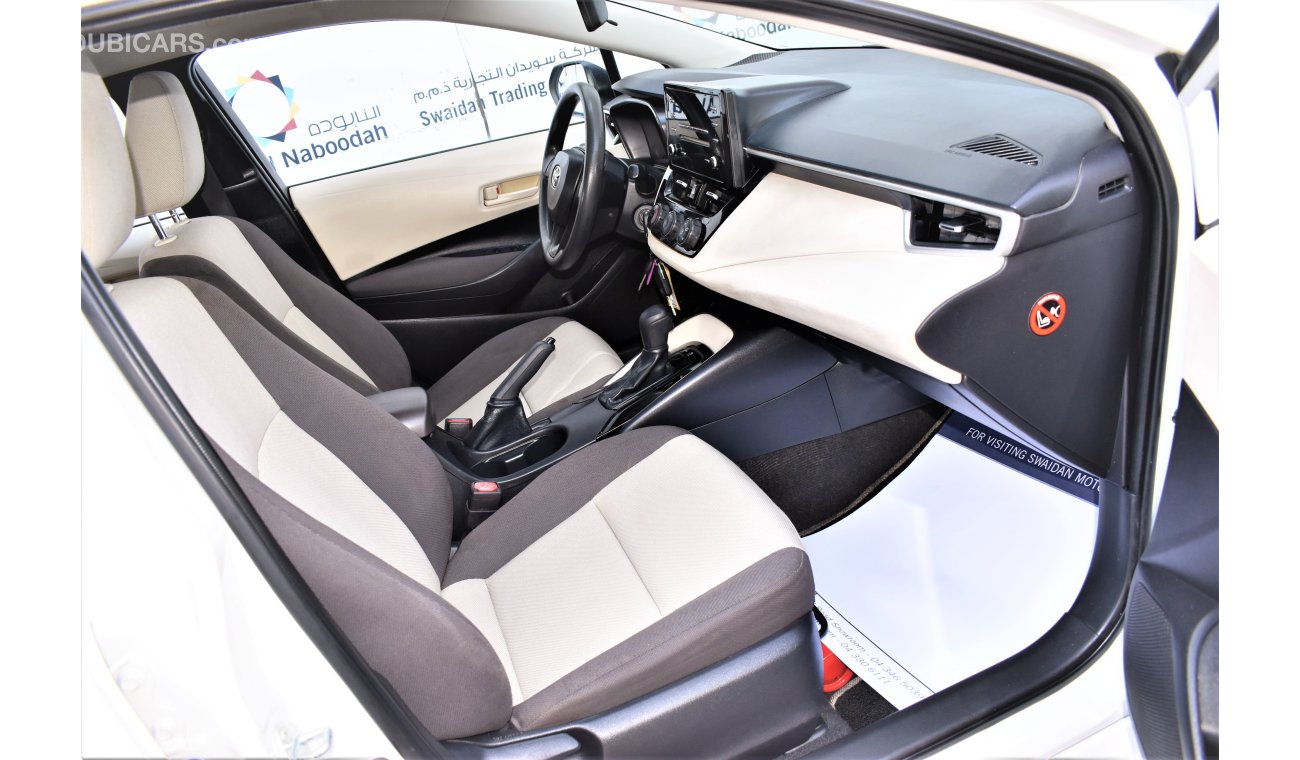Toyota Corolla AED 1272 PM | 2.0L XLI GCC WARRANTY