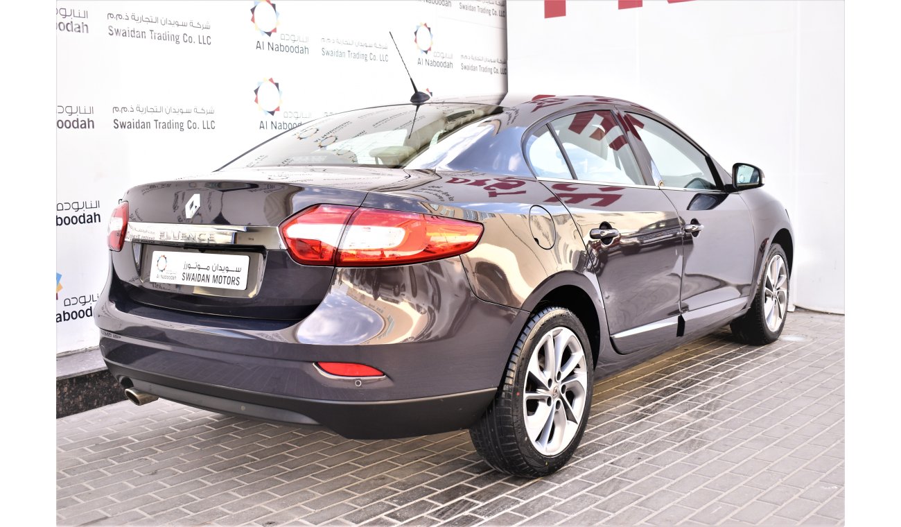 Renault Fluence AED 820 PM | 0% DP |  2.0L LE FULL OPTION GCC WARRANTY