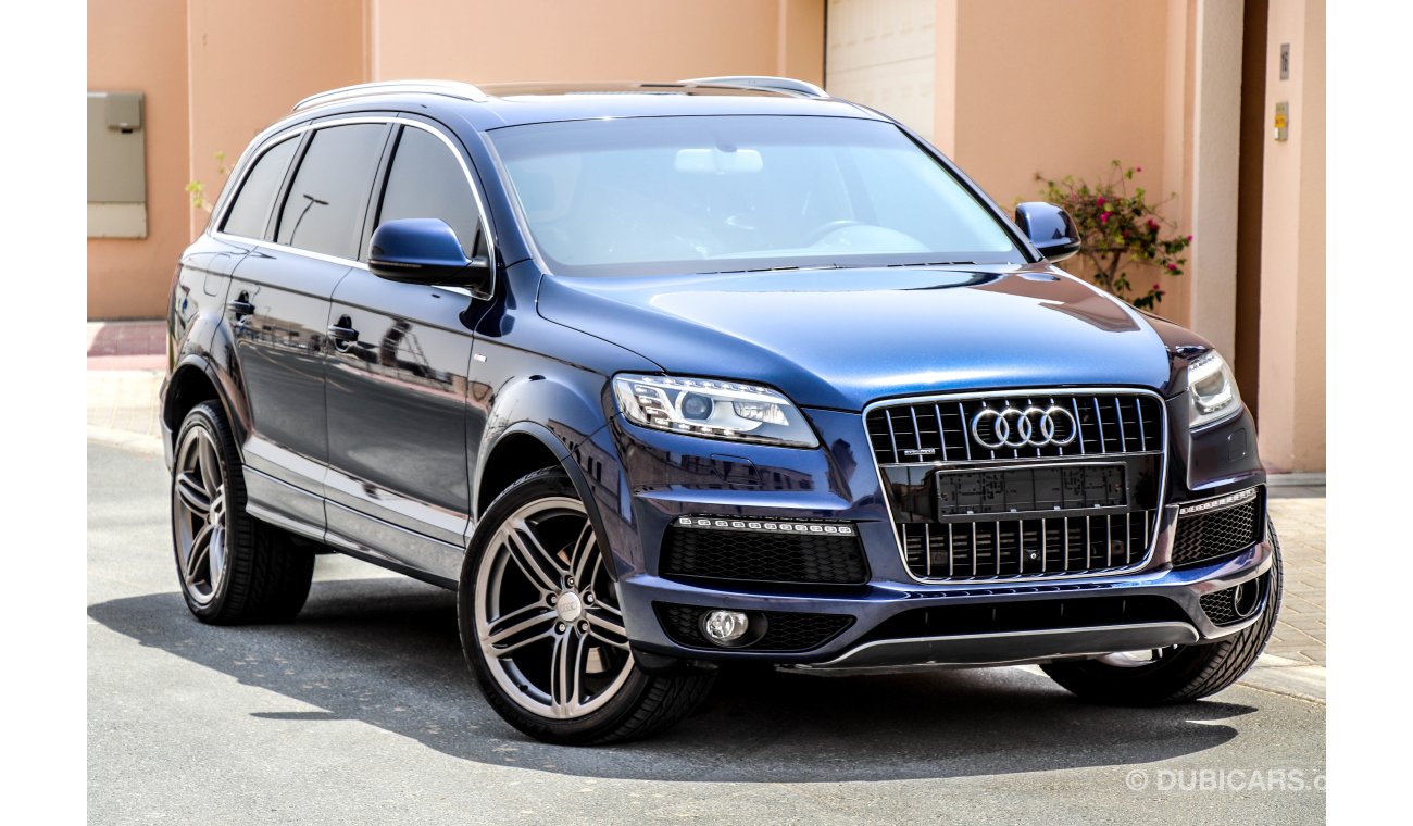 Audi Q7 3L Supercharged 2016 GCC under Warranty with Zero Down-Payment.