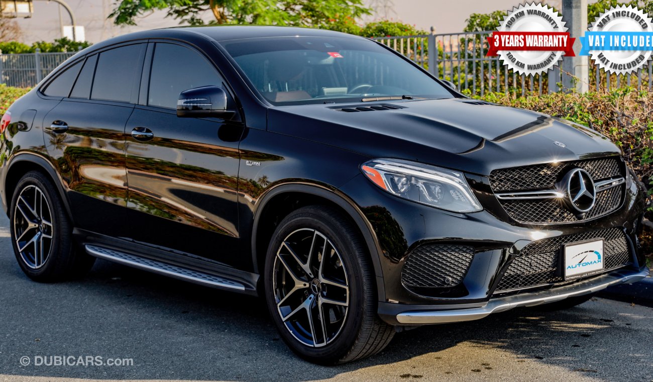 Mercedes-Benz GLE 43 AMG Biturbo 4Matic 2019, 3.0L V6 ,w/ 3Yrs or 100,000km Warranty