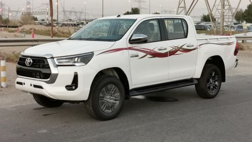تويوتا هيلوكس 2.4L,DIESEL,4WD,DOUBL/CAB,WIDE BODY,NEW SHAPE,DVD+CAMERA,PUSH BUTTON START,MT,2022MY ( FOR EXPORT)