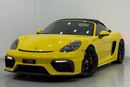 Porsche 718 Spyder RS 2023 Porsche 718 Spyder Cabriolet, March 28 Porsche Warranty, Full Porsche Service History, GCC