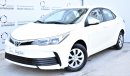 Toyota Corolla 1.6L SE 2017 GCC SPECS WITH DEALER WARRANTY