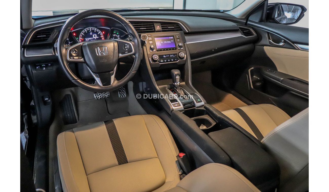 هوندا سيفيك 2018 GCC under Agency Warranty with Zero Down-Payment.
