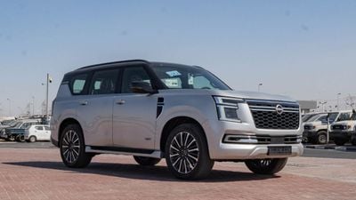 Nissan Patrol LE PLATINUM CITY Nissan Patrol LE Platinum 3.5L AT Petrol TT (Silver-Red) (Black roof)