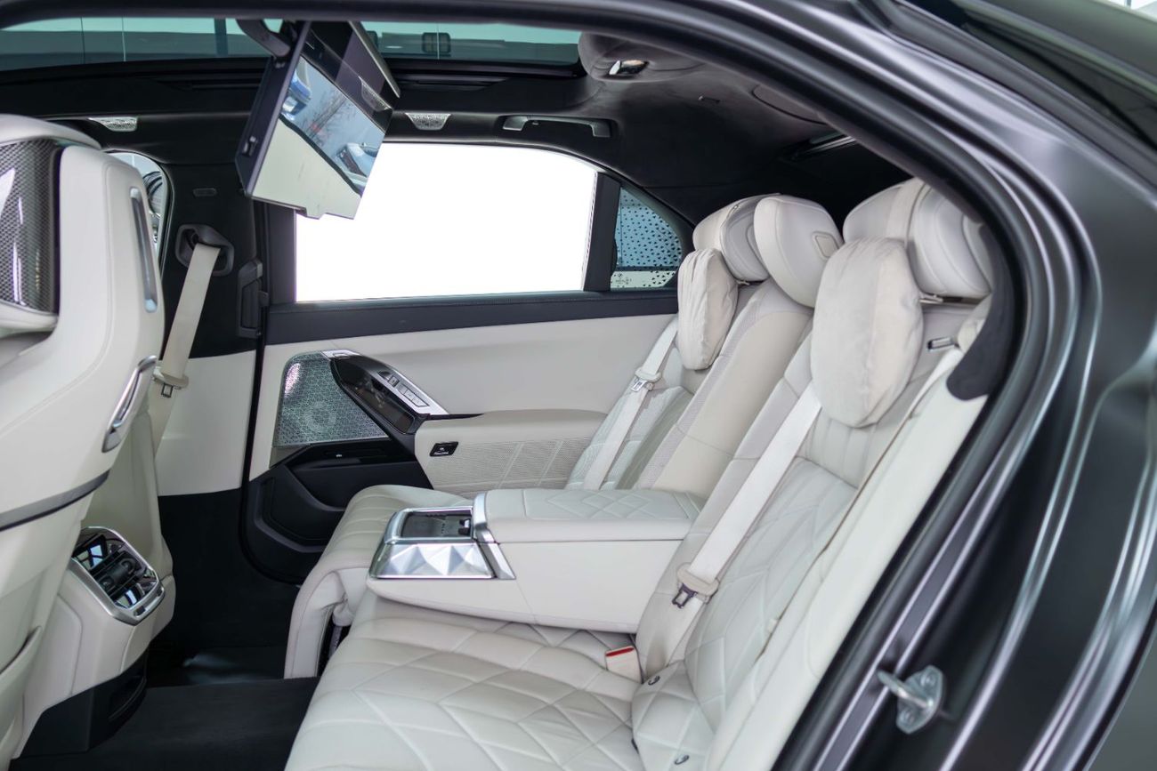 BMW M760e Frozen Black Matt-Special Order-High Specifications-M Sports Package-Rear Executive Lounge