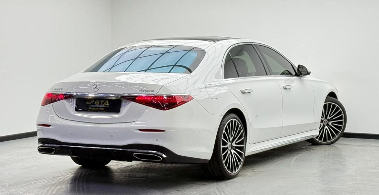 مرسيدس بنز S 580 4MATIC Exclusive 4.0L 2024 Mercedes Benz S580 4MATIC, 2028 Mercedes Warranty + Service Pack, Very Lo