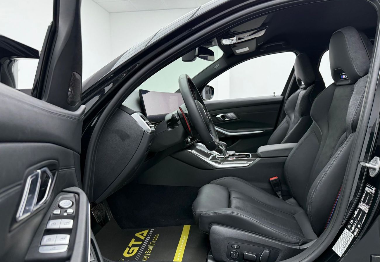 BMW M3 2025 BMW M3 Competition, 2029 BMW Warranty + Service Pack, Very Low Km, Fully Loaded, GCC