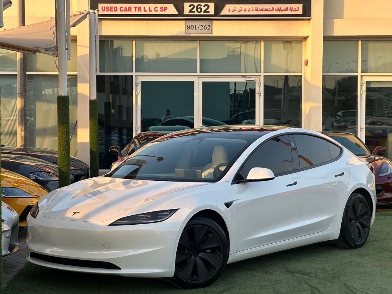 Tesla Model 3 Long Range (AWD) ‏TESLA MODEL 3 LONG RANGE GCC 2024 ‏Service history (under warranty) ‏Original pain