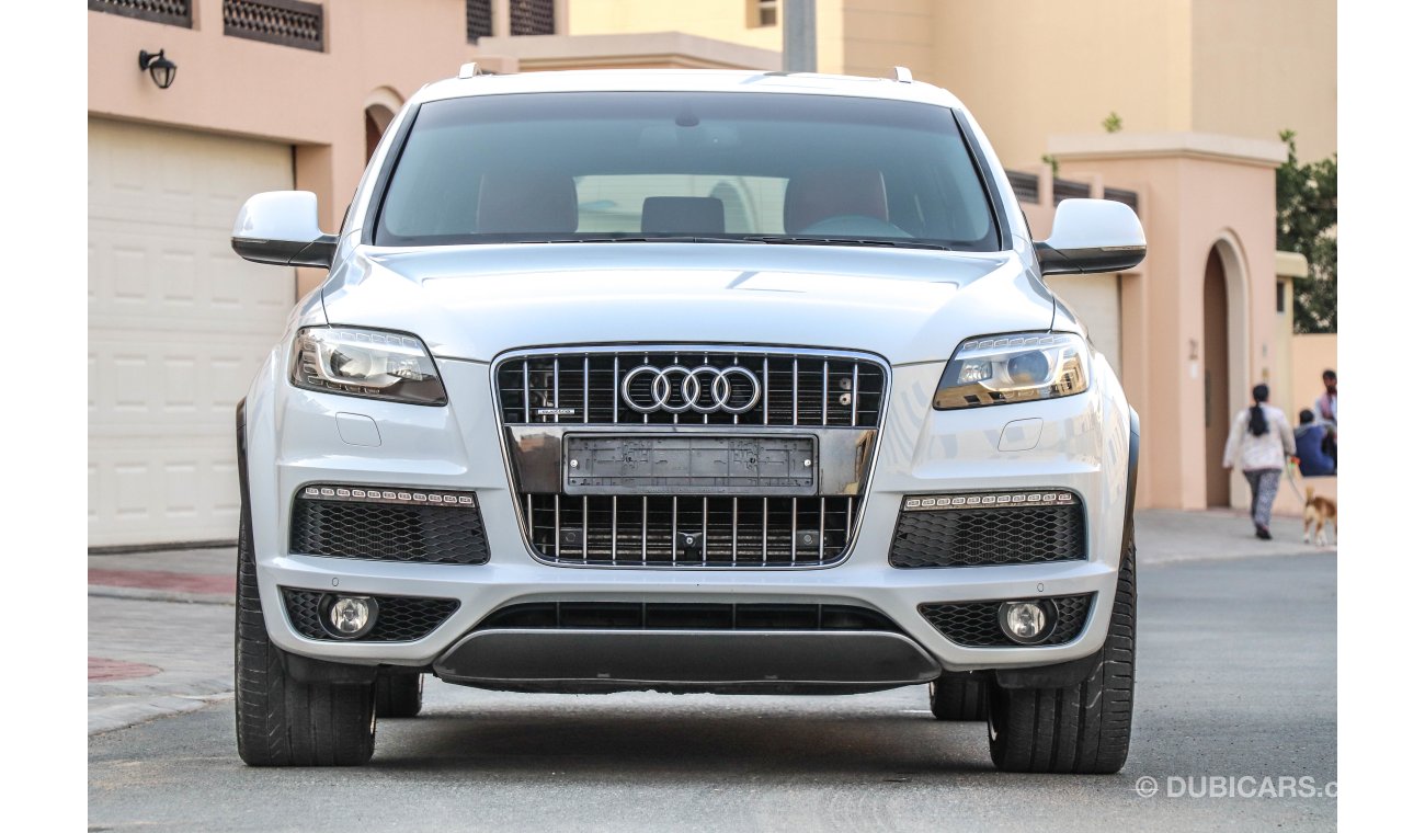 Audi Q7 3L supercharged 2013 GCC under Warranty with Zero downpayment.