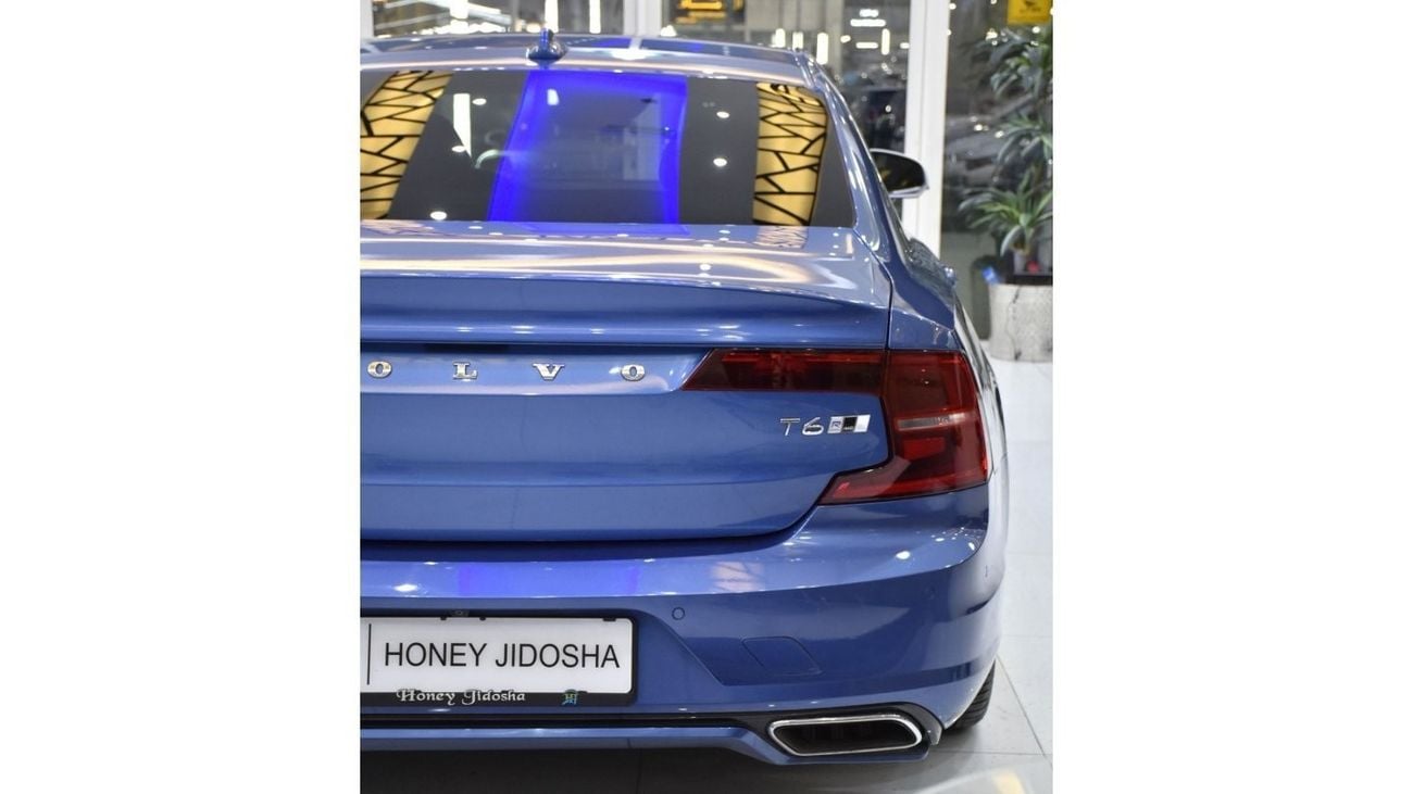 Volvo S90 EXCELLENT DEAL for our Volvo S90 T6 R- Design AWD ( 2018 Model ) in Blue Color GCC Specs