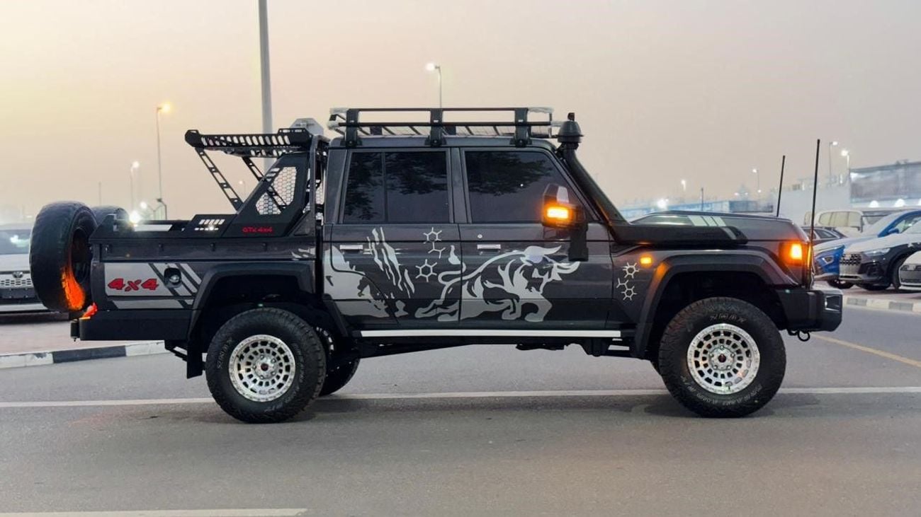 Toyota Land Cruiser 70 2022 | 4.5 DIESEL ENGINE | MT | RHD | DOUBLE CABIN | GTK 4X4 SPORTS BAR WITH BASKET | REAR DUAL TIRE