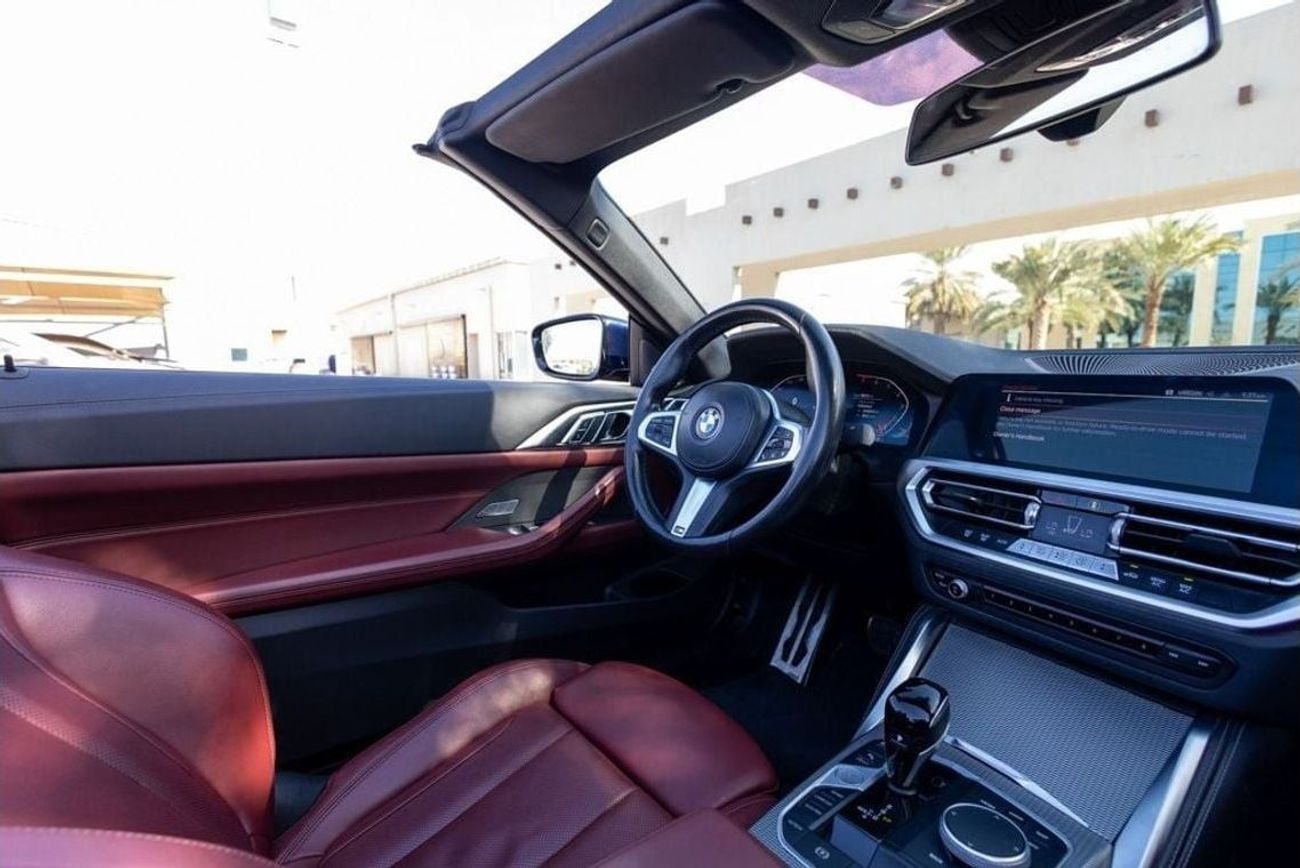 BMW 420i M Sport 2.0L BMW 420i M-Sport Convertible 2022 GCC under Agency Warranty and Service Contract with F