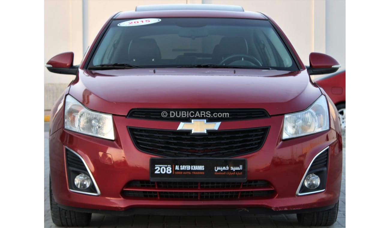 Chevrolet Cruze LT Chevrolet Cruze 2015 Full Option GCC Without Accident