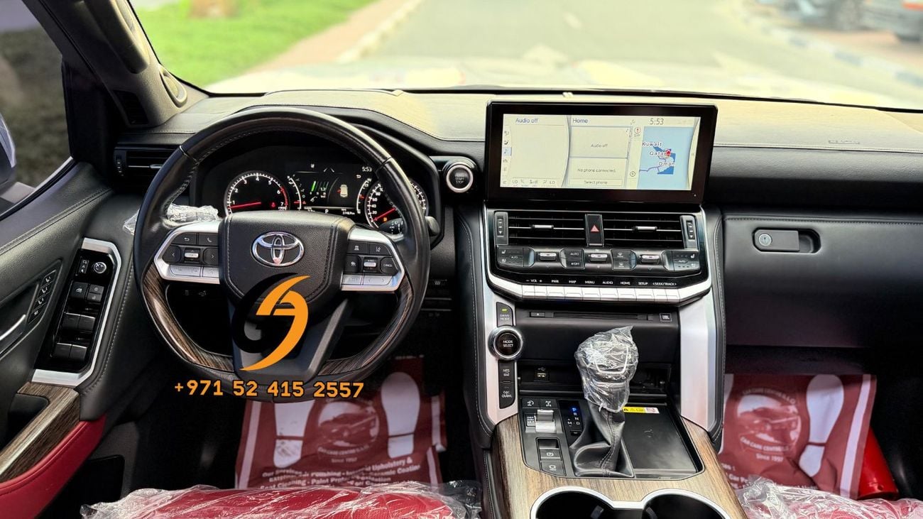 تويوتا لاند كروزر 2024 Model VXR TWIN TURBO 3,5L ENGINE FULL OPTION RED AND BLACK INTERIOR INSIDE VERY CLEAN AND PERFE