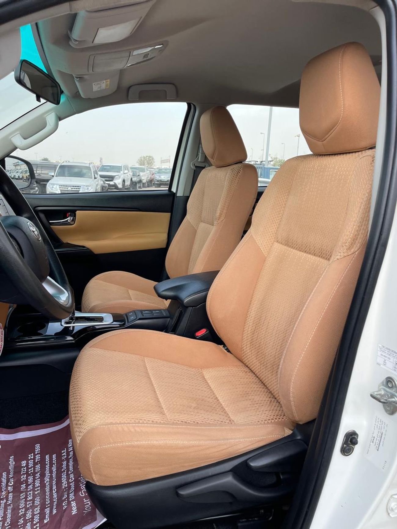 Toyota Fortuner Toyota Fortuner 2019 white colour Petro engine 2.7 3x4 Gcc specs fully automatic LHD Gulf specs