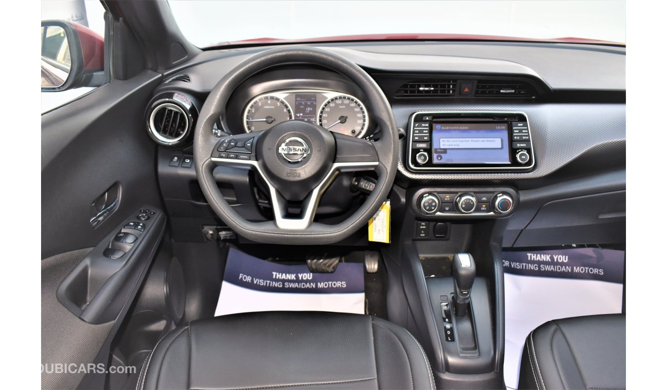 Nissan Kicks AED 1272 PM | 1.6L SV GCC WARRANTY