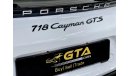 Porsche 718 Cayman 2018 Porsche 718 Cayman GTS, Full Service History, Warranty, GCC