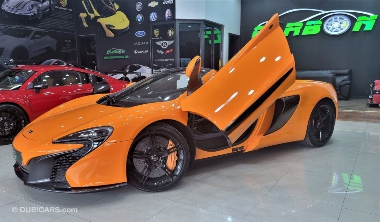 McLaren 650S McLAREN 650S SPIDER 2015 GCC IN BEUATIFUL SHAPE FOR 435K AED