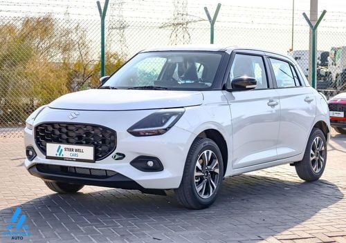 سوزوكي سويفت GLX 2026 – Dual-Tone White/Black, Keyless & Feature-Packed