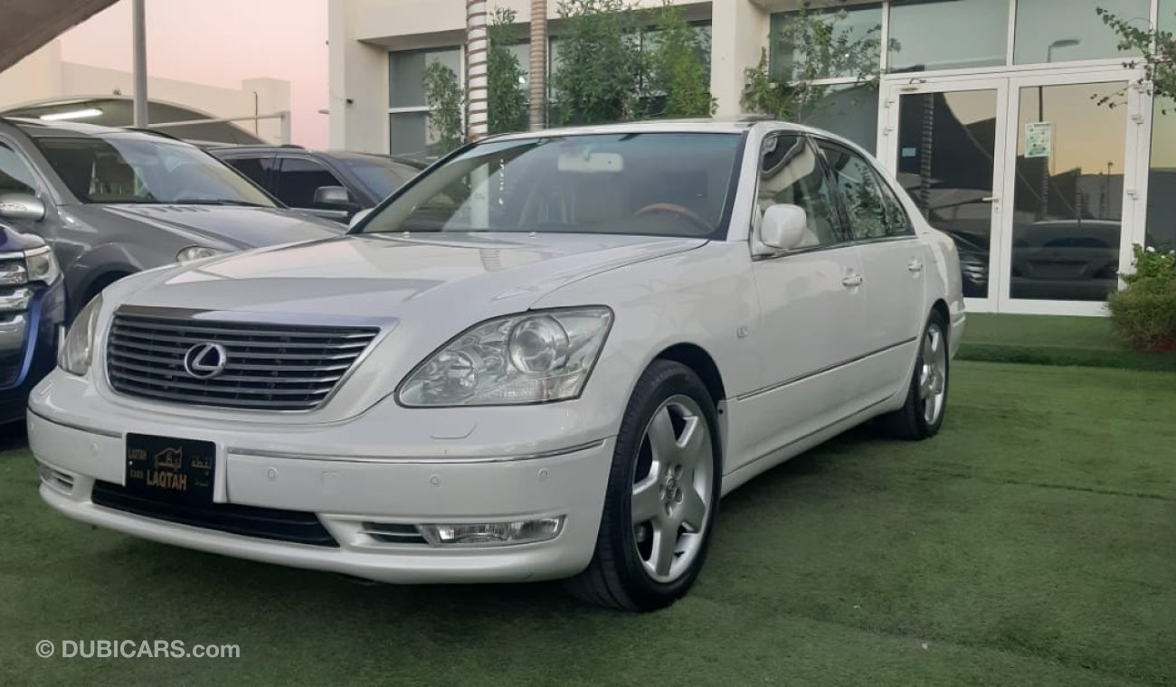 لكزس LS 430 خليجى 3/4 الترا فتحة جلد شاشة كاميرا خلفية رنجات حساسات خشب كراسى تدفئة شاشة أندرويد أنوار ضباب