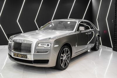 Rolls-Royce Ghost Std 6.6L Series II, Silver Satin Bonnet, Rear Entertainment, Starlight, Very Low KM, GCC Spec!!