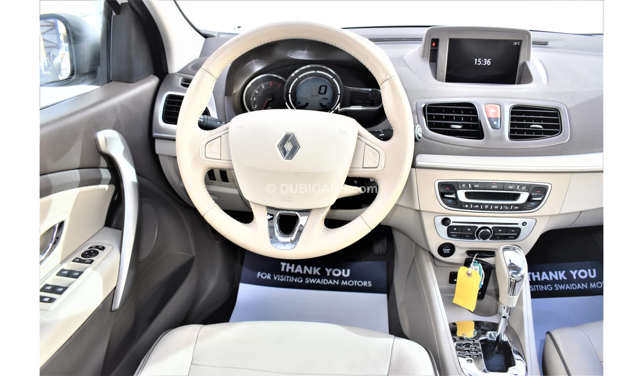 Renault Fluence 2.0L LE 2017 GCC 2.5L V6 PE 2016 GCC RAMADAN OFFER INSURANCE/SERVICE/WARRANTY