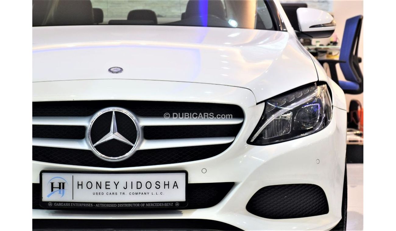 مرسيدس بنز C 180 AMAZING Mercedes Benz C180 1.6L 2016 Model!! in White Color! GCC Specs