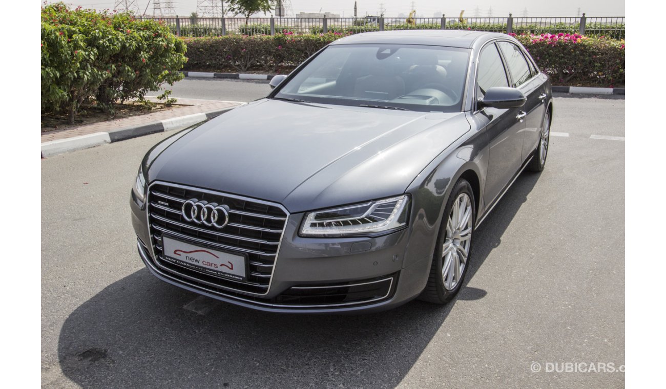 Audi A8 GCC AUDI A8L 50TFSI QUATTRO -2015- ZERO DOWN PAYMENT - 2345 AED/MONTHLY - 1 YEAR WARRANTY