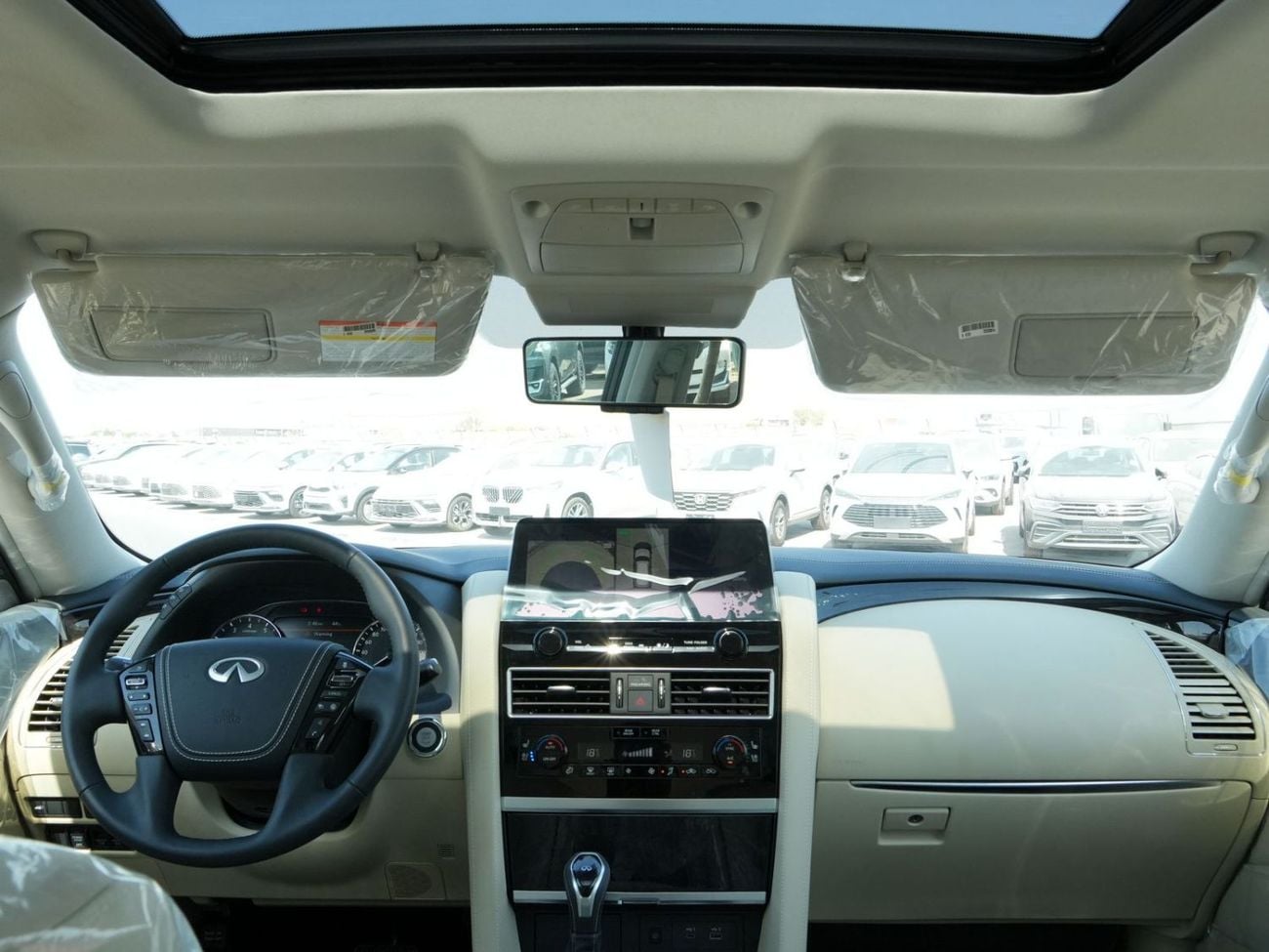 إنفينيتي QX80 2024 INFINITI QX80 LUXURY SENSORY PROACTIVE 5.6L V8 4WD 8-SEATS BRAND NEW 0KM