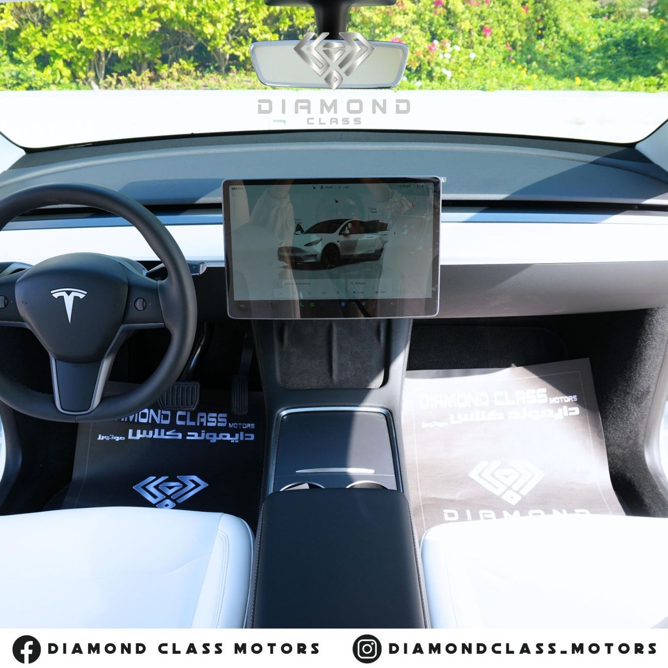 Tesla Model Y Tesla Model Y White interior Auto Pilot  2024 GCC  Warranty  Tesla UAE