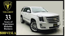 Cadillac Escalade LOW MILEAGE + PLATINUM + PEARL WHITE COLOR / GCC / 2018 / DEALER WARRANTY UP 100000 KM / 3432 DHS PM