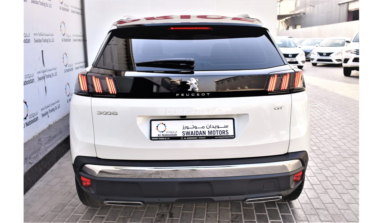 Peugeot 3008 AED 2663 PM | 1.6L GT TC 2023 GCC AGENCY WARRANTY UP TO 2027 OR 100000KM