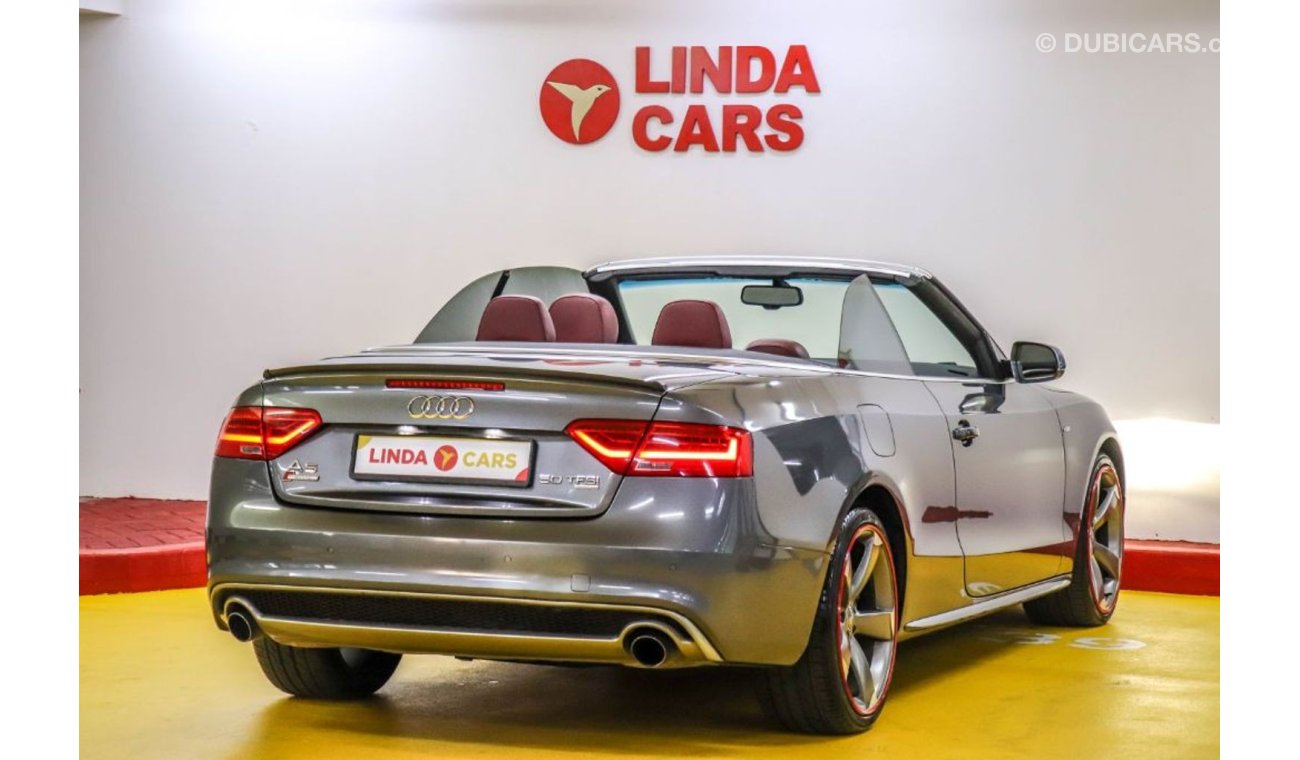 Audi A5 Audi A5 3.0L Cabriolet 2015 GCC under Warranty with Zero Down-Payment.