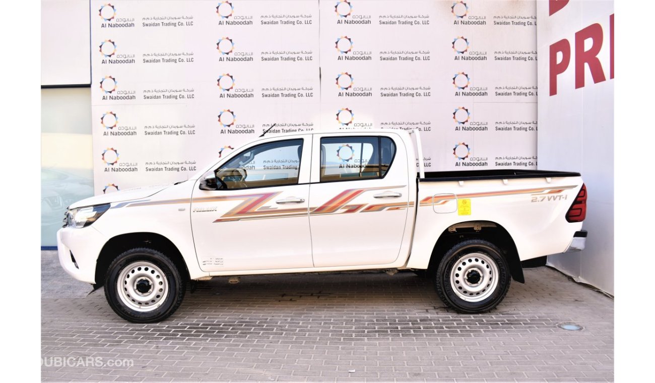 Toyota Hilux AED 1762 PM | 2.7L 4WD GCC WARRANTY